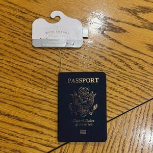 Wondershop Blue Passport Ornament